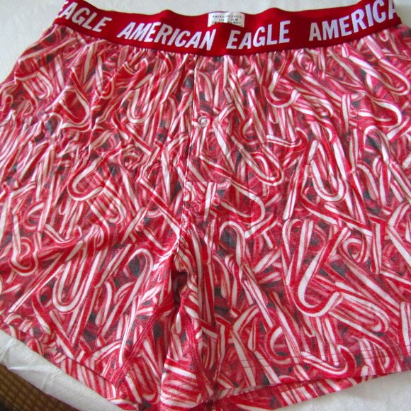 American Eagle Outfitters Other - AMERICAN EAGLE ULTRA SOFT BOXERS LARGE 35"-38" WAIST MENS 4" INSEAM CANDY CANES